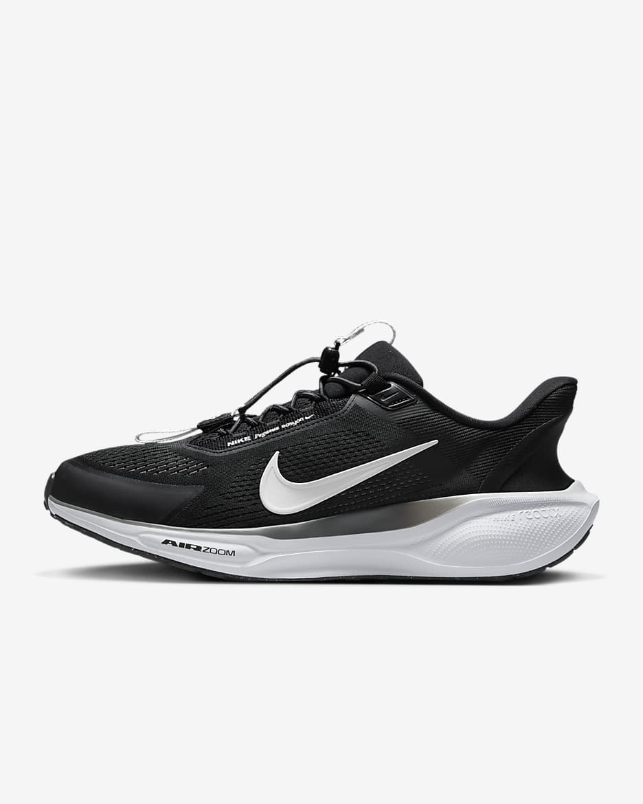 Nike Men s Pegasus EasyOn in 002 BLACK WHITE Size 7.5 MEDIUM